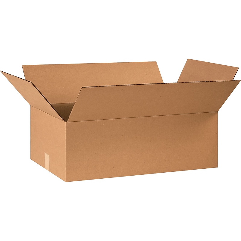 24"  x  14"  x  8"  Shipping  Boxes,  32  ECT,  Brown,  20/Bundle (24148) image 1