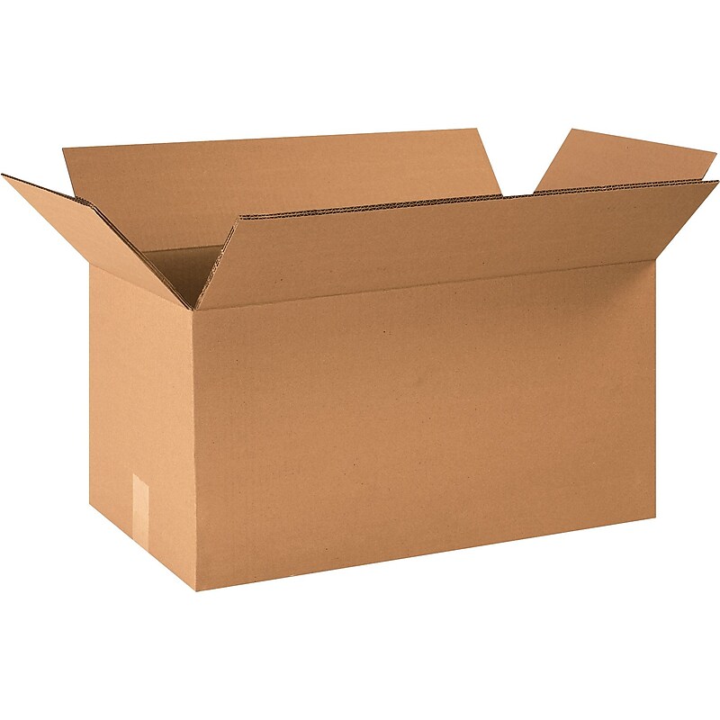 24" x 12" x 12" Shipping Box, 275#, Double Wall, Kraft, 15/Bundle (BS241212HDDW) image 1