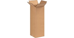 8" x 8" x 20" Shipping Boxes, 32 ECT, Brown, 25/Bundle (8820)