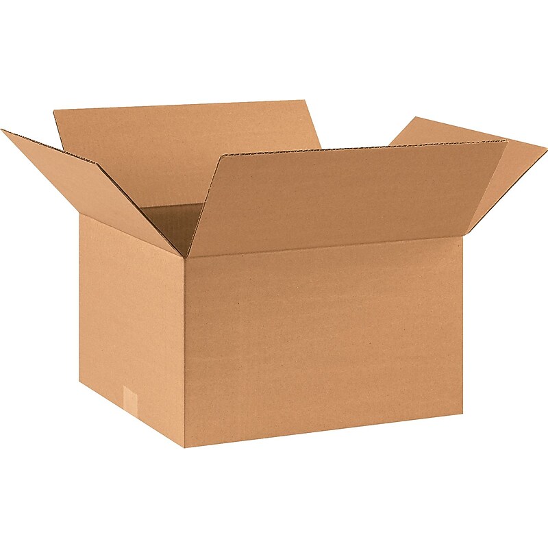 17" x 14" x 10" Shipping Boxes, 32 ECT, Brown, 25/Bundle (171410) image 1