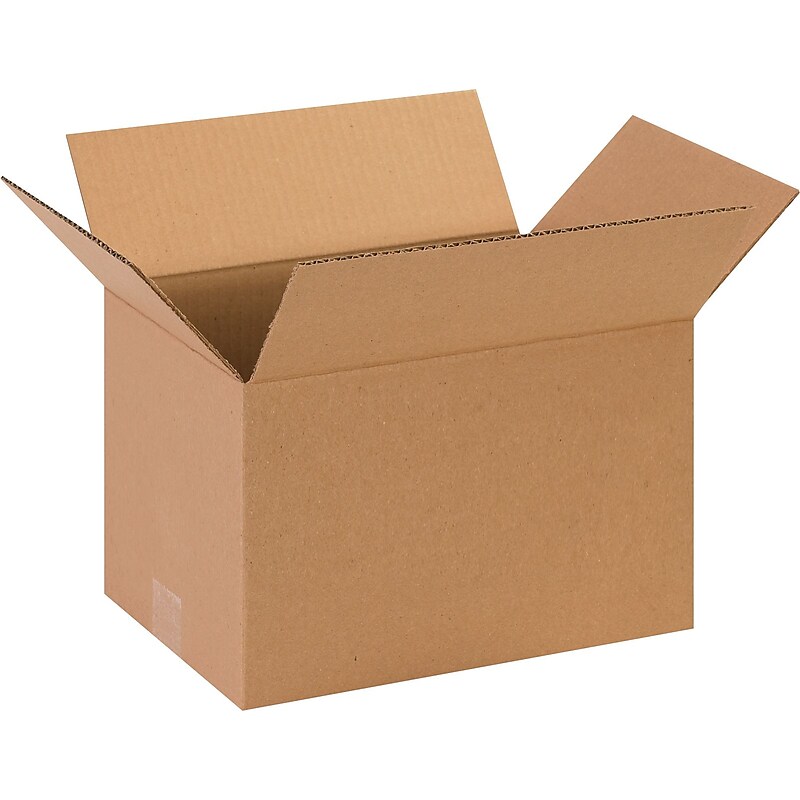 13" x 9" x 7" Shipping Boxes, 32 ECT, Brown, 25/Bundle (1397) image 1