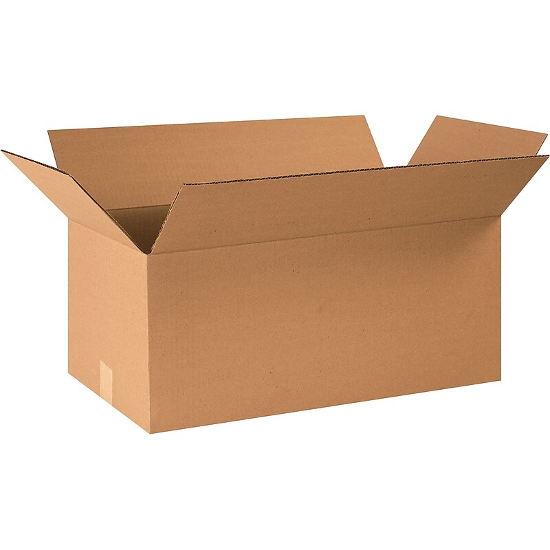 24" x 12" x 10" Shipping Boxes, 32 ECT, Brown, 25/Bundle (241210) image 1