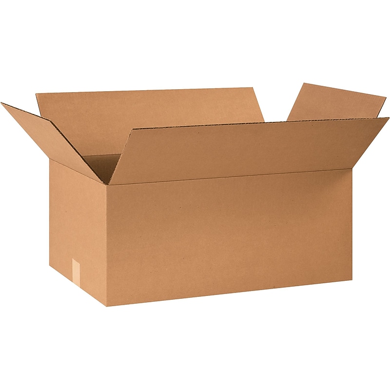 24" x 10" x 10" Shipping Boxes, 32 ECT, Brown, 25/Bundle (241010) image 1
