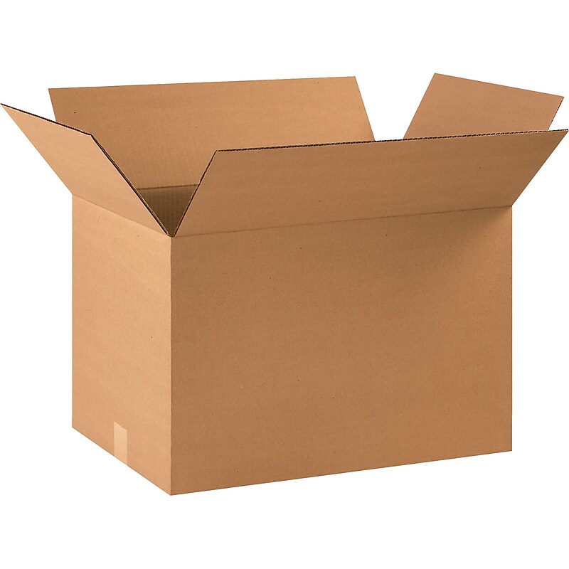 22" x 14" x 14" Shipping Boxes, 32 ECT, Brown, 20/Bundle (221414) image 1