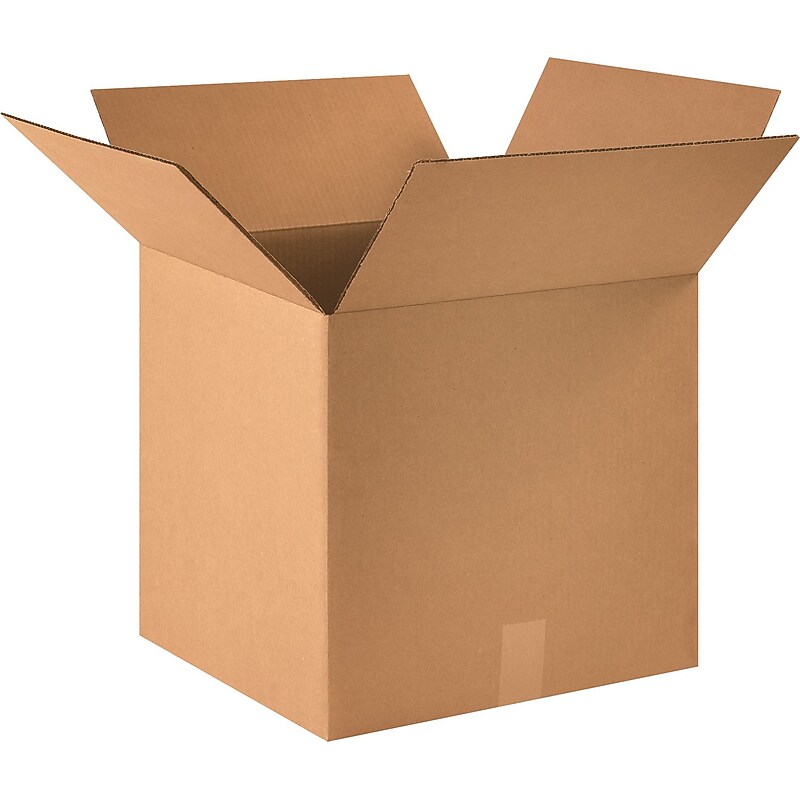 16" x 16" x 15" Shipping Boxes, 32 ECT, Brown, 25/Bundle (161615) image 1