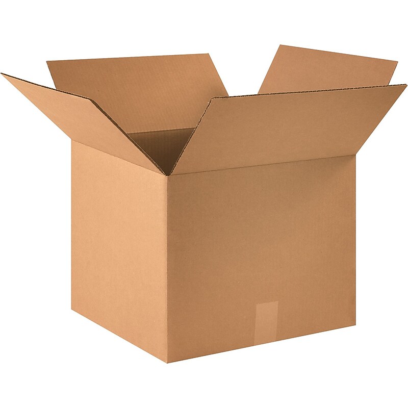 16" x 16" x 13" Shipping Boxes, 32 ECT, Brown, 25/Bundle (161613) image 1