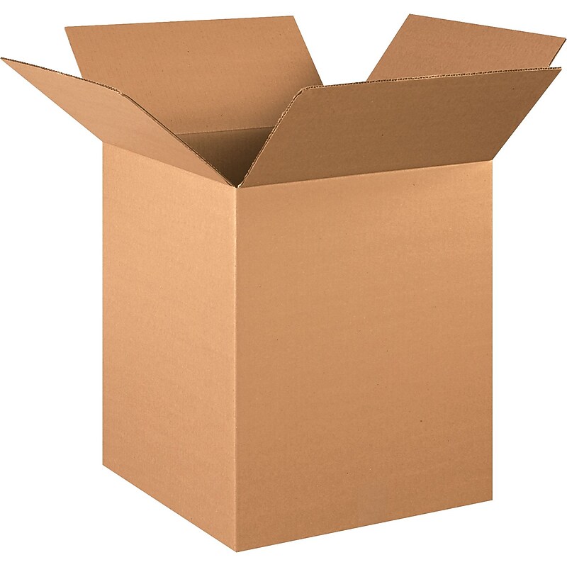 16" x 16" x 20" Shipping Boxes, 32 ECT, Brown, 20/Bundle (161620) image 1