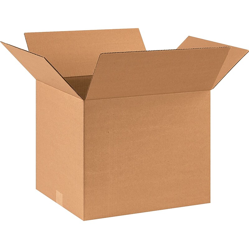 17" x 14" x 14" Shipping Boxes, 32 ECT, Brown, 25/Bundle (171414) image 1