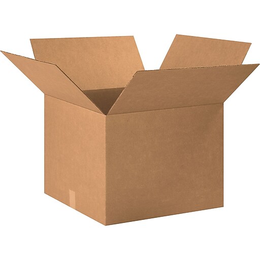 20" x 20" x 15" Shipping Boxes, 32 ECT, Brown, 20/Bundle (202015) at