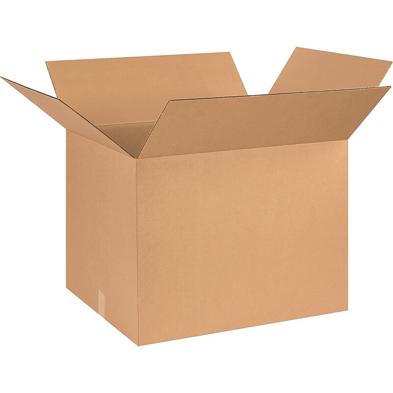 26" x 20" x 20" Corrugated Kraft Boxes, 25/Bundle (BS262020X) image 1