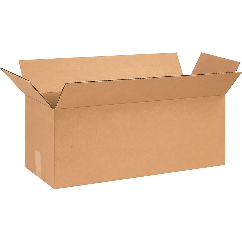 26" x 10" x 10" Shipping Boxes, 32 ECT, Brown, 25/Bundle (261010) image 1