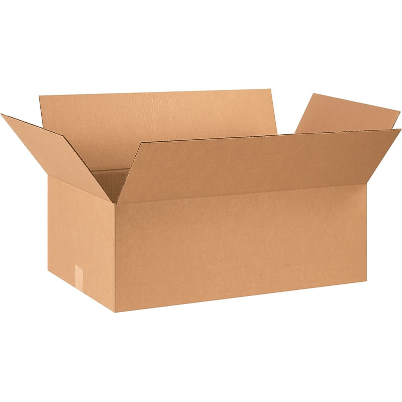 28" x 16" x 10" Shipping Boxes, 32 ECT, Brown, 20/Bundle (281610) image 1