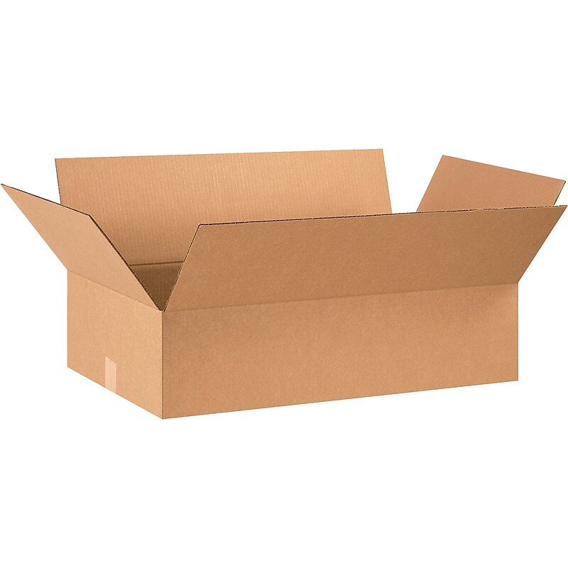 28" x 16" x 7" Shipping Boxes, 32 ECT, Brown, 20/Bundle (28167) image 1