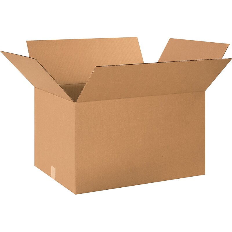 24" x 18" x 14" Shipping Boxes, 32 ECT, Brown, 120/Pallet (241814PL) image 1