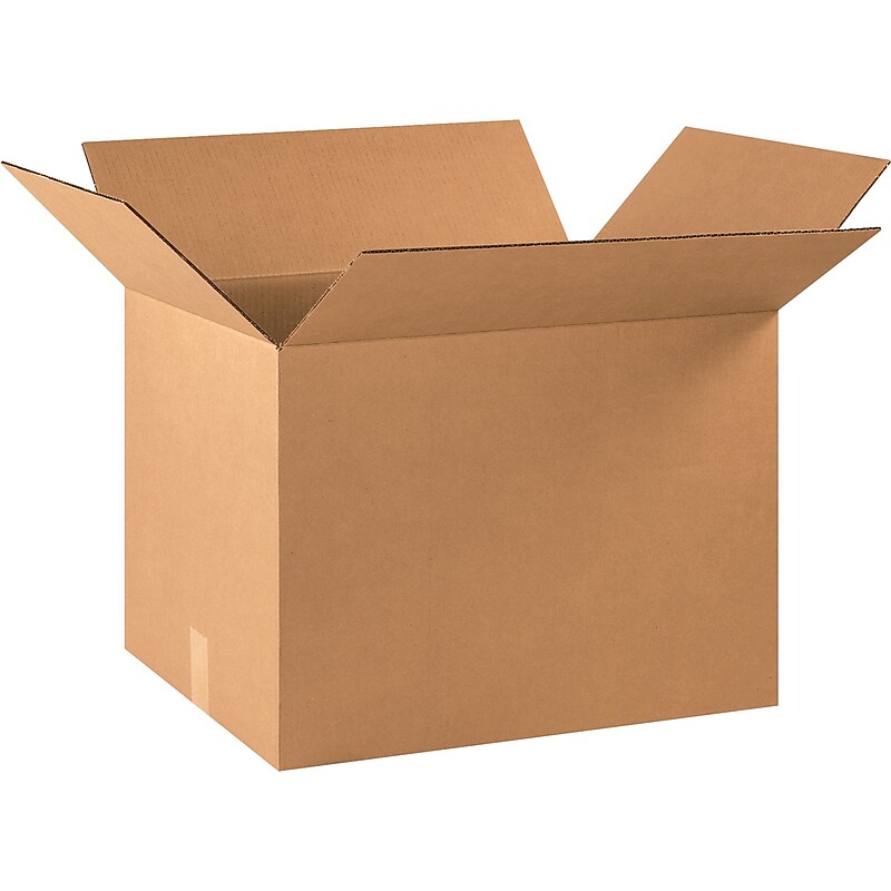 22" x 16" x 16" Shipping Boxes, 32 ECT, Brown, 15/Bundle (221616) image 1