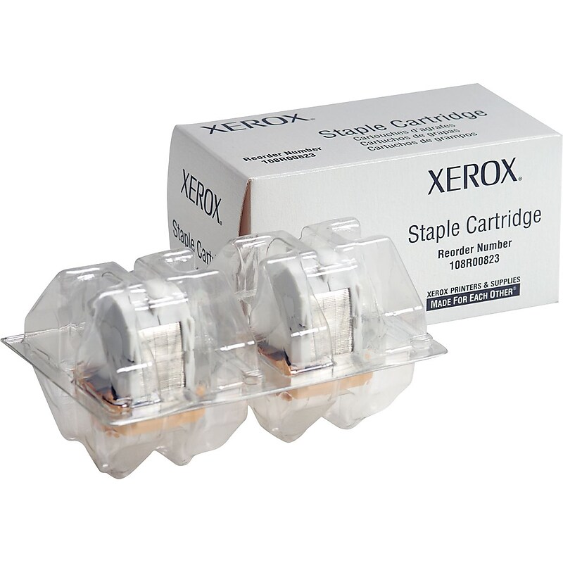 Xerox Phaser 3635MFP Staple Cartridge, Silver, 3,000/Box (108R00823) image 1