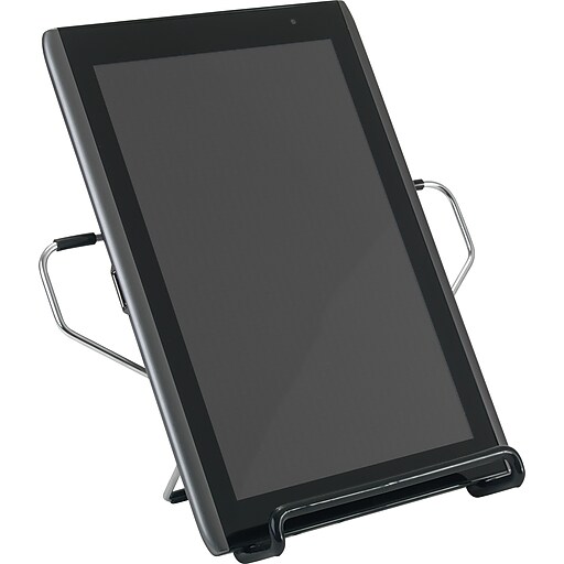 Staples® Copy and Tablet Stand, Silver, 6 1/2"H x 9 1/2"W x 1 7/9"D