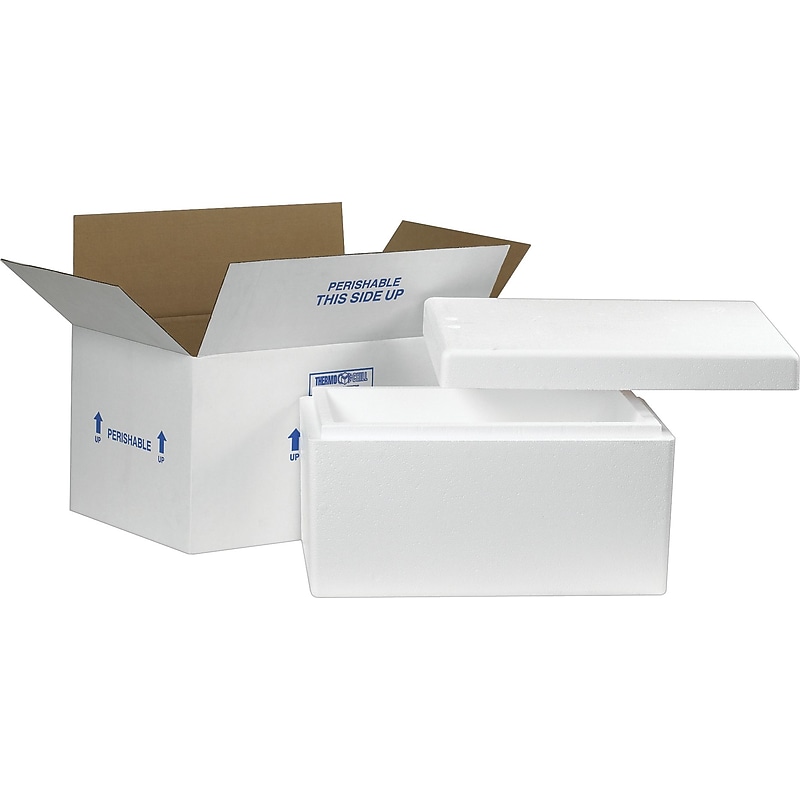 17" x 10" x 8.25" Insulated Shipping Containers, 1.5" Thick (245C) image 1
