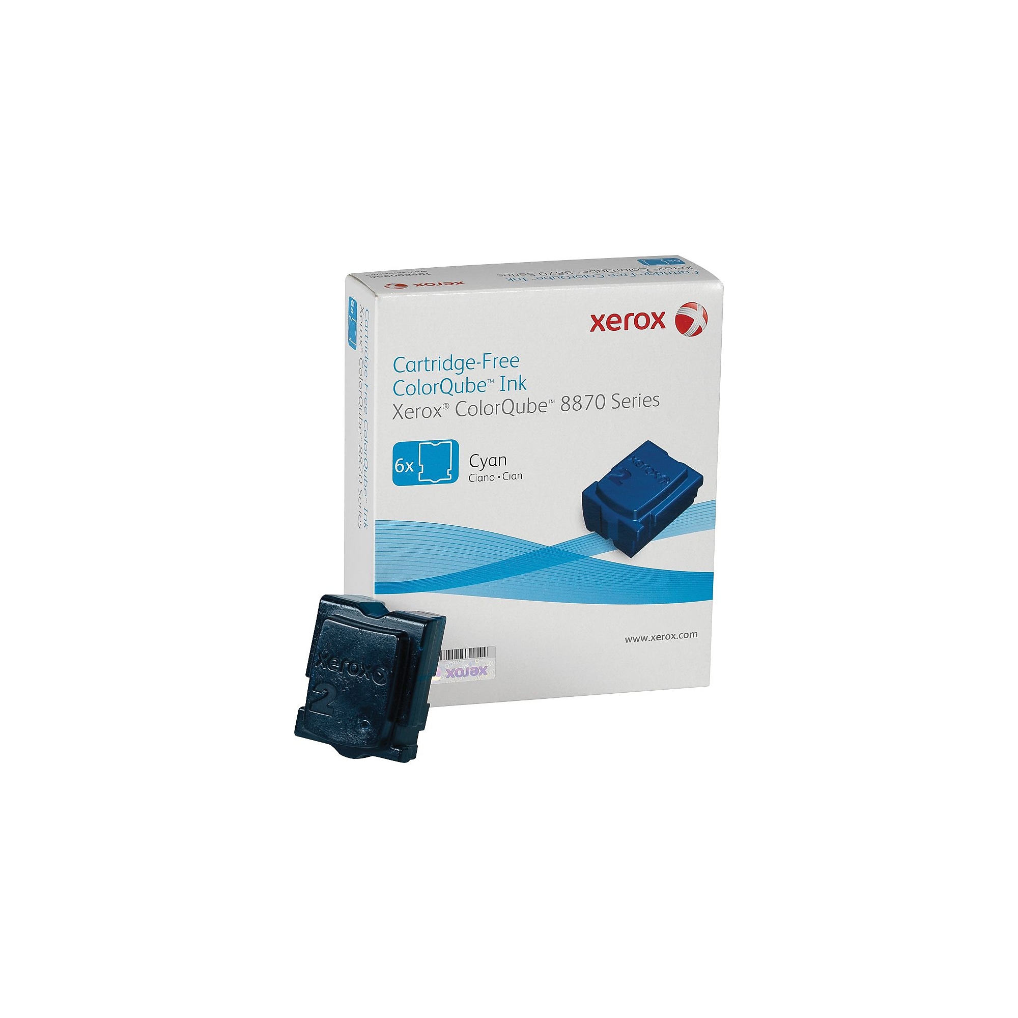 Xerox 108R00950 Cyan Standard Yield Ink Cartridge, Prints Up to 8,600 Pages, 6/Pack Sansujyuku sansujyuku.com