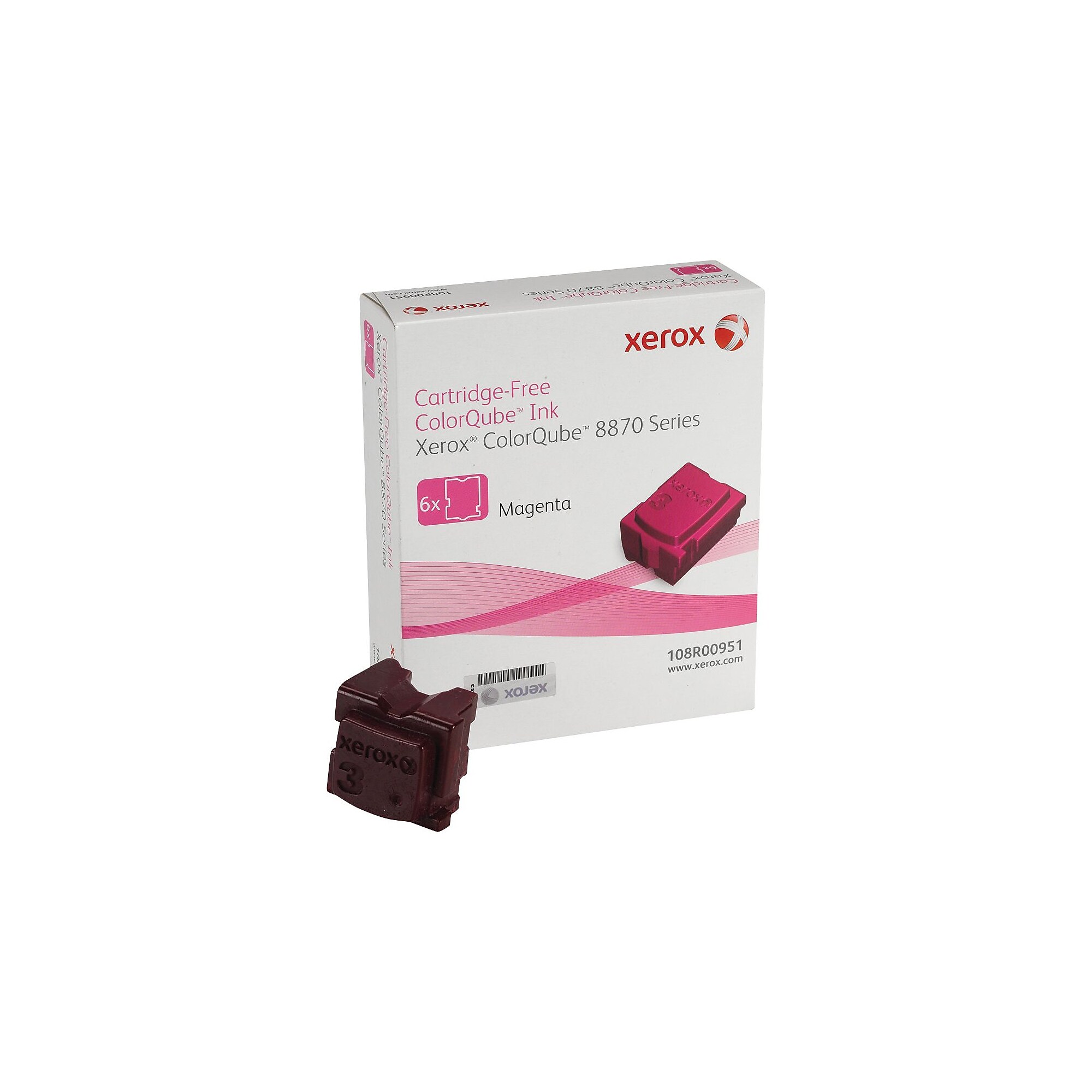 Xerox 108R00951 Magenta Standard Yield Ink Cartridge, Prints Up to 17,300 Pages, 6/Pack Sansujyuku sansujyuku.com