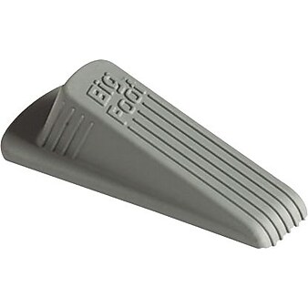 Master Big Foot Vulcanized Rubber Doorstop, Gray, 2/Pack (00972)