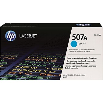 HP 507A Cyan Standard Yield Toner Cartridge (CE401A)