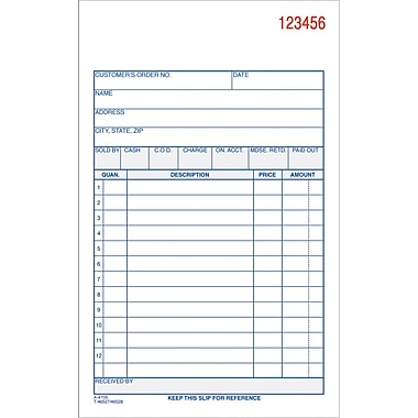 Adams® Carbonless 3-Part Sales Order Form Books  Staples®