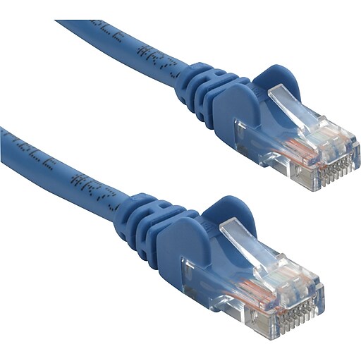 Shop Staples for Staples 25' CAT5e Plus Snagless Patch Cable Blue