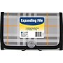 C-Line Expanding Accordion File, 13 Pocket, Clear Plaid, Each (CLI58412)~#|#~s0455270_sc7