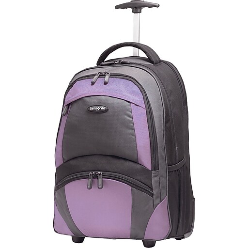 Shop Staples for Samsonite Wheeled Backpack, Black/Bordeaux