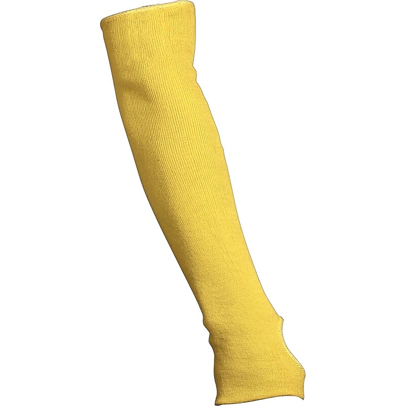 Memphis Gloves Kevlar Cut Resistant Sleeves, Fiber, Rolled Cuff, Yellow, Large (9378E) image 1