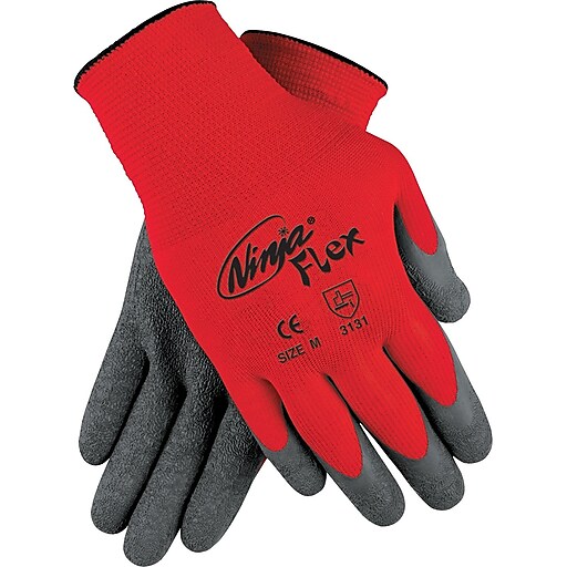 Memphis Glove Ninja Flex Coated Gloves, Nylon, Medium, Gray