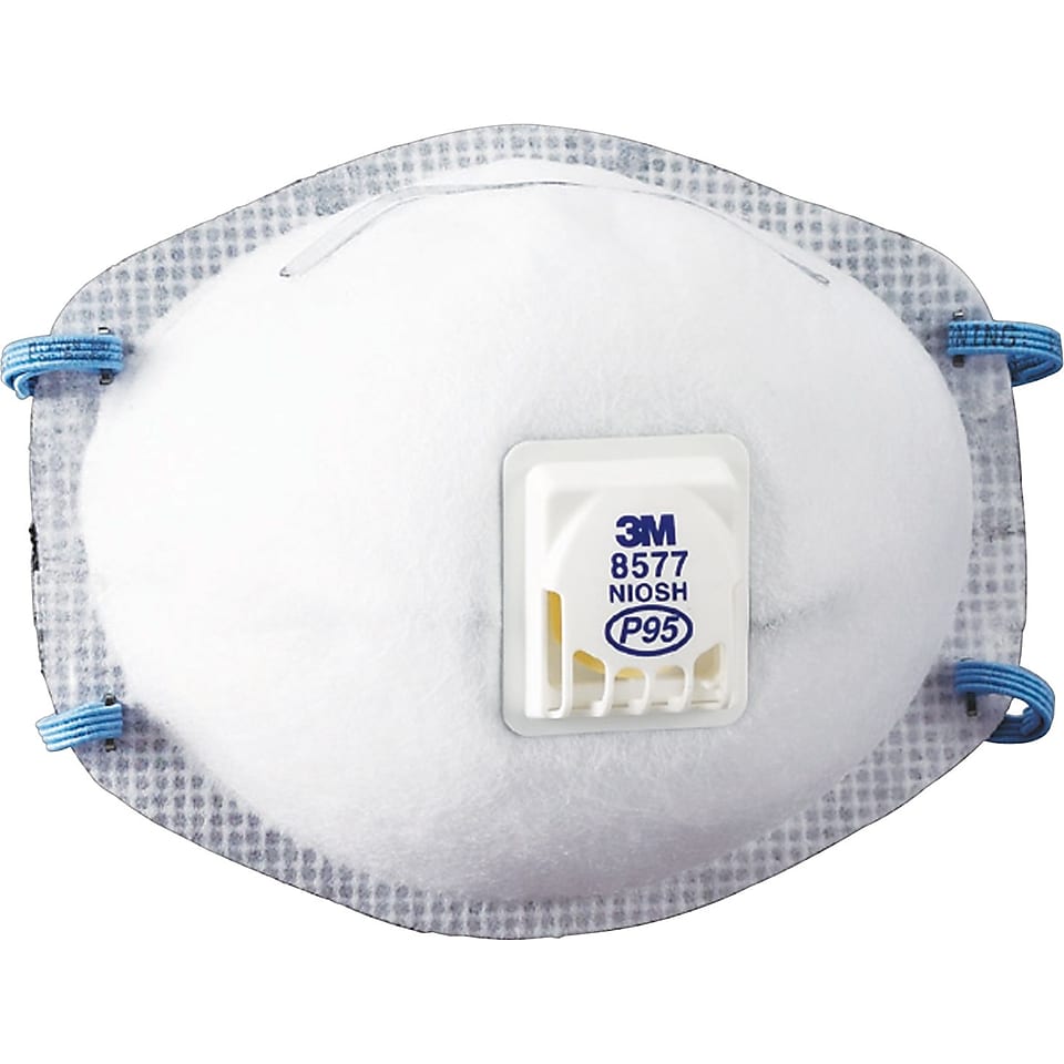 3M OH&ESD Half Facepiece Maintenance Free Particulate Respirators, P95, Oil Proof, Fixed Strap