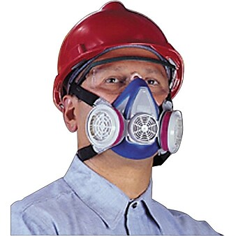 MSA Safety Advantage® Half Facepiece Air Purifying Respirator, Blue, Large, Thermoplastic Rubber