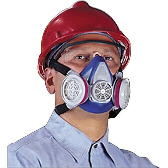 MSA Safety Advantage® Half Facepiece Air Purifying Respirator, Blue, Medium, Thermoplastic Rubber