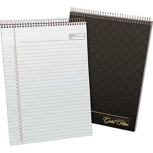 Ampad® Gold Fibre Executive Series TopWirebound Notebook, 81/2" x 11