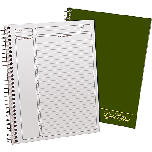 Ampad gold fibre executive series project planning notebook project