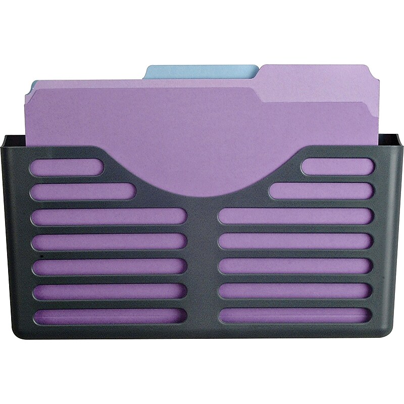 Officemate Panel Verticalmate Plastic File Pocket, Gray (29152) image 1