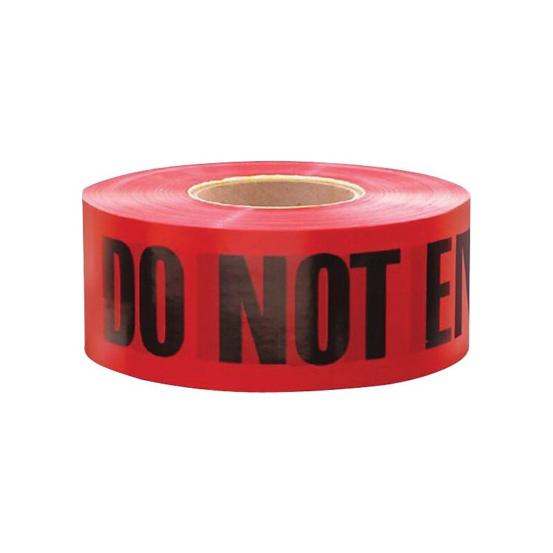 IRWIN Strait-line Danger Do Not Enter Barrier Tape, Red (586-66202) image 1