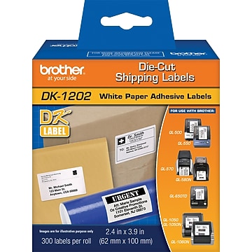 dogl17250枚 Brother DK-1202 Label Printer Labels, 2.4