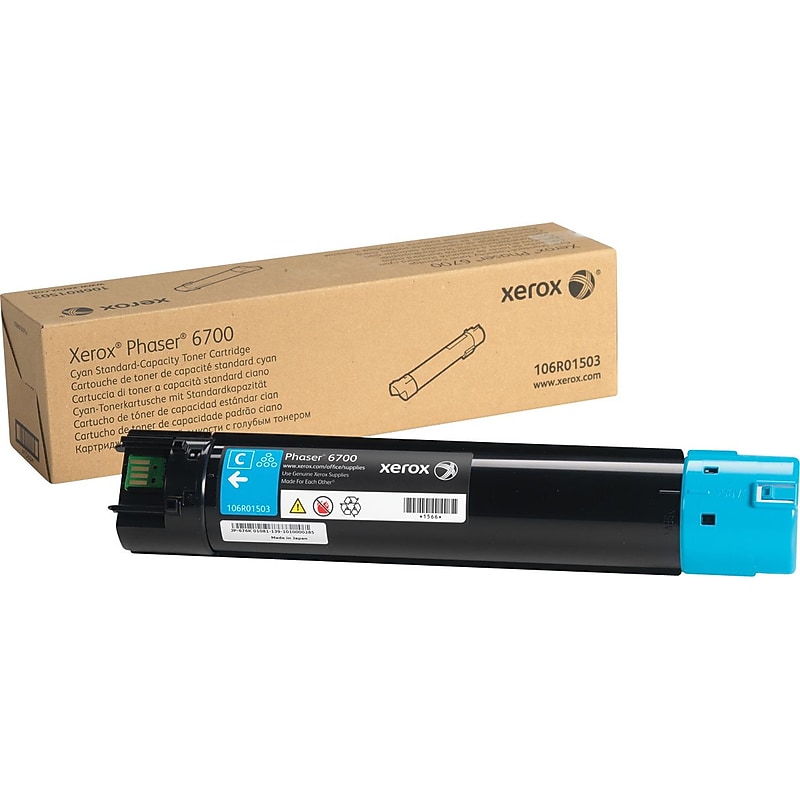 Xerox 106R01503 Cyan Standard Yield Toner Cartridge image 1