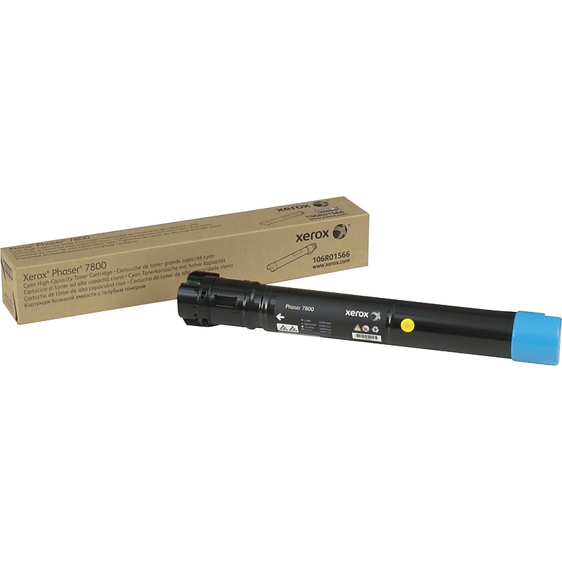 Xerox 106R01566 Cyan High Yield Toner Cartridge, Prints Up to 17,200 Pages image 1
