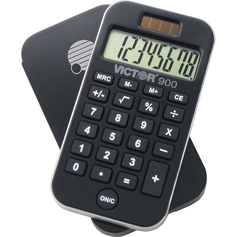 Victor Technology 10-Pack 900 Pocket Calculator with Smartphone Styling image 1