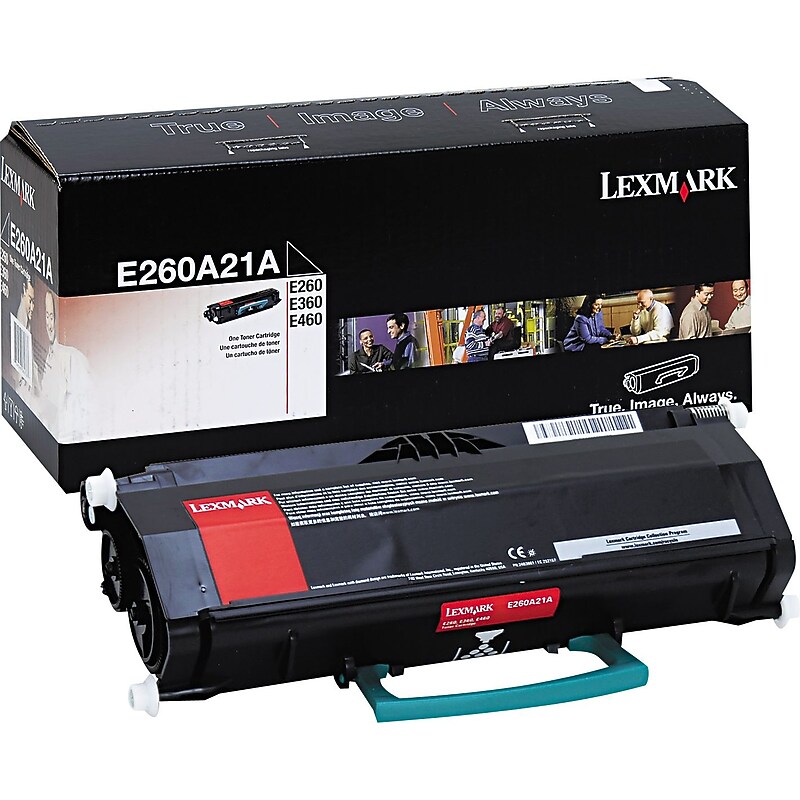 Lexmark E260A21A Black Standard Yield Toner Cartridge image 1