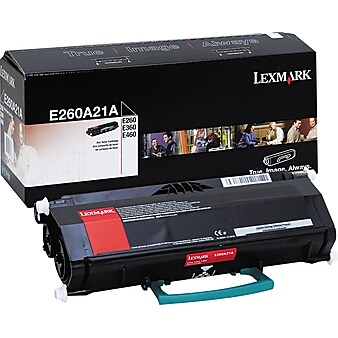 Lexmark E260A21A Black Standard Yield Toner Cartridge