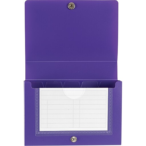 Staples Index Card Case, Purple, 3/Pack (21885) at Staples