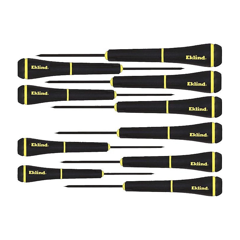 PSD™ 10 Pieces Precision Slotted and Phillips Screwdriver Set, #000 - #1 Tip Size, 1 - 4 mm image 1