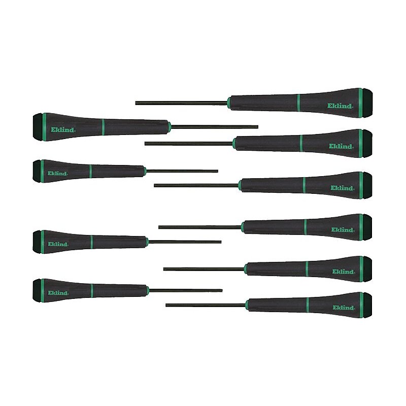 Eklind® Tool PSD™ 10 Pieces Precision Torx Screwdriver Set, T-3 - T-20 Tip Size image 1