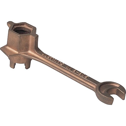 Justrite® Drum Bung Wrench, Brass Alloy at Staples