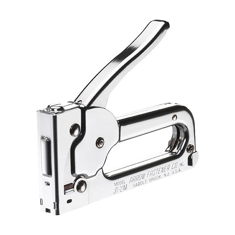 Arrow Fastener Junior Tacker Staple Gun, Chrome Finish image 1